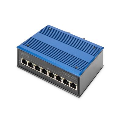 2. ASSMANN Electronic DN-650106 Fast-Ethernet-Netzwerk-Switch (10/100) Schwarz, Blau