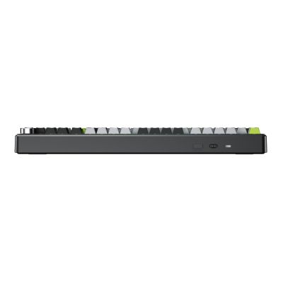 3. Gasket F99 Pro Schwarz+Grau+Grün GrayWood Schalter RGB AULA Tastatur