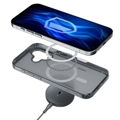 8. 3mk Frosty MagCase für iPhone 16 - Schwarz