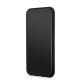 5. DKNY Leder-MagSafe-Hülle mit kariertem Monomuster für iPhone 11 / Xr – Schwarz