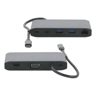 3. Mobilis 020027 Kabelgebundene Dockingstation USB 3.2 Gen 1 (3.1 Gen 1) Typ-C Grau