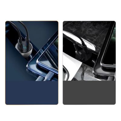 10. Baseus Auto-Ladegerät USB / USB Typ C 65 W 5 A SCP Quick Charge 4.0+ Power Delivery 3.0 LCD Bildschirm grau (CCKX-C0G)