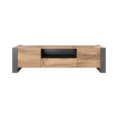 TV-Schrank HOLZ 180/44/48 Wotan-Eiche + Anthrazit
