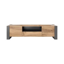 TV-Schrank HOLZ 180/44/48 Wotan-Eiche + Anthrazit