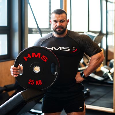 3. TOG25 2 x 25 kg OLYMPISCHE GUMMIBESCHICHTETE PLATTE 2 x 25 kg HMS