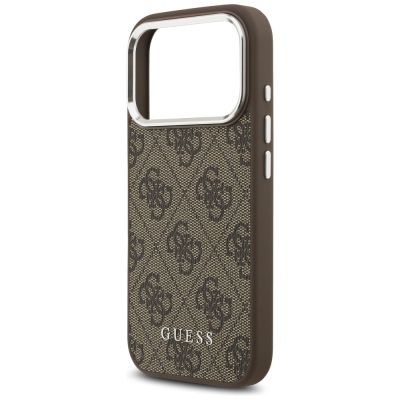 6. Guess 4G Classic Logo MagSafe Case für iPhone 17 Pro Max - Braun