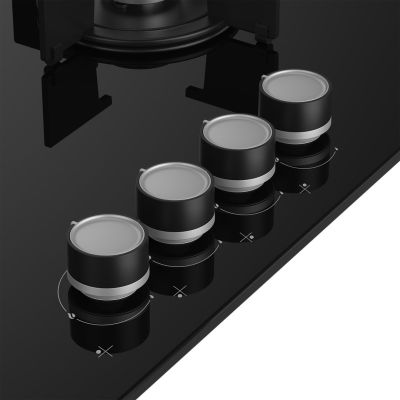 7. Beko Gaskochfeld HILG64220S (4 Kochzonen; schwarz)