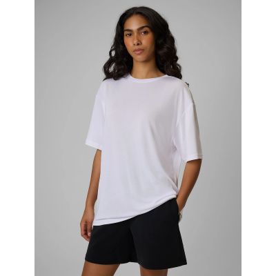 Damen-T-Shirt, locker geschnitten, einfarbig, Größe 4F 4FRSS26TTSHF4262-10S