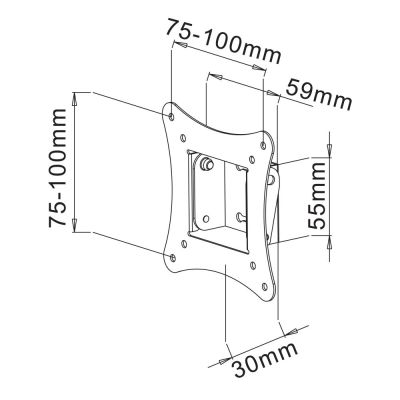 4. TECHLY TV-Wandhalterung LED/LCD 13-30 Zoll 15 kg U