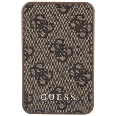 2. Guess Powerbank 15W GUPB5LP4GEGW 5000mAh braun/braun 4G Leder Metall Logo
