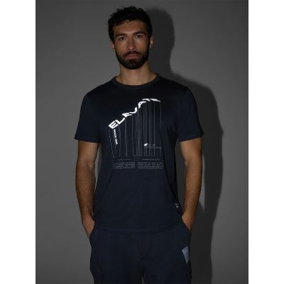 8. Herren-T-Shirt mit Aufdruck, regulär, Größe 4F 4FRAW25TTSHM3845-22S