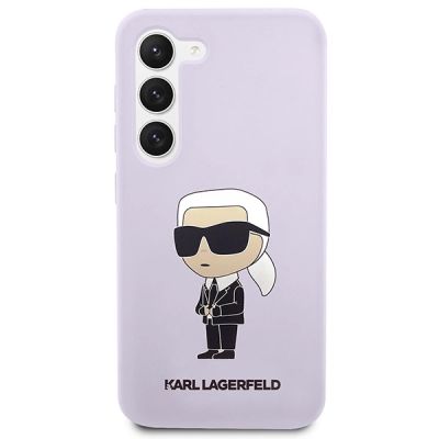 3. Karl Lagerfeld KLHCS23MSNIKBCU S23+ S916 Hardcase lila/lila Silikon Ikonik