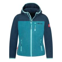 Kinder-Fleecejacke Trollkids Kids Stavanger Jacket mit Kapuze, blau (706-104)
