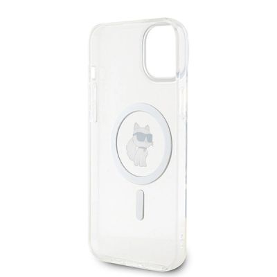 7. Karl Lagerfeld IML Choupette MagSafe Hülle für iPhone 15 Plus – transparent