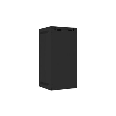 11. LANBERG Wandregalschrank 10" 12U 280x310 Schwarz, Metalltüren (Bausatz) WF10-2312-00B