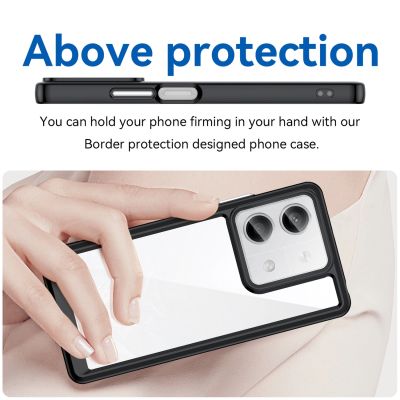 4. Outer Space Case mit Gelrahmen für Xiaomi Redmi Note 13 5G – Schwarz