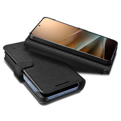 8. Spigen Wallet "S" Hülle für Samsung Galaxy S25+ - Schwarz