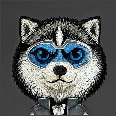 5. Nimmy Cool&Cute 2.0 Wolf Hülle für iPhone 17 Pro Max – Schwarz
