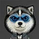 5. Nimmy Cool&Cute 2.0 Wolf Hülle für iPhone 17 Pro Max – Schwarz