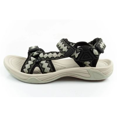 2. CMP Hamal Damensandalen mit Klettverschluss und Trekkingsohle, grün