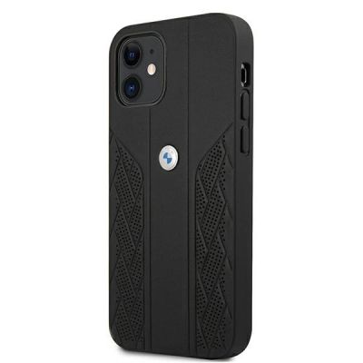 2. BMW Leather Curve Perforate Case für iPhone 12 mini – Schwarz
