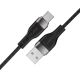 2. Acefast C11-04 USB-A - USB-C 3A Kabel 1,2m Magnetgeflecht - Schwarz
