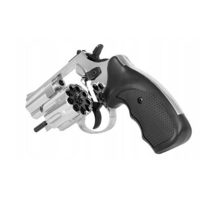 4. ZORAKI R1-K6L BAS Schreckschuss- und Signalrevolver, 2,5" Lauf, Kal. .22 Long Blank, Flash Chrome (R1256MNP-BAS)