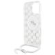 6. Karl Lagerfeld IML Crossbody Monogram Karl & Choupette Head MagSafe Hülle für iPhone 16 Pro - Transparent