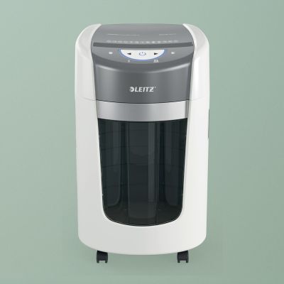 11. Leitz IQ OptiMax Home Office 225 Aktenvernichter, 15 l, P5, 6 Blatt, automatischer Start/Stopp, Rücklauffunktion, drehbarer Auffangbehälter – 33 % mehr Aktenkapazität