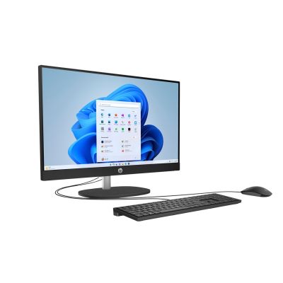 2. HP 24-cr0332nw All-in-One-PC mit Ryzen 7 7730U, 23,8" FHD IPS-Display (250 Nits), 16 GB DDR4-RAM, SSD, Radeon 680M, LAN-Anschluss, Windows 11 (2 Jahre Garantie), Gehäuse: Weiß