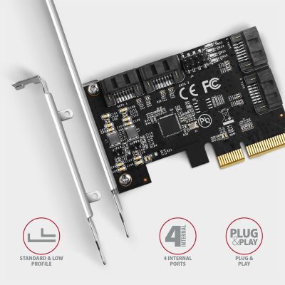 4. Axagon PCES-SA4X4 Interner SATA-Adapter