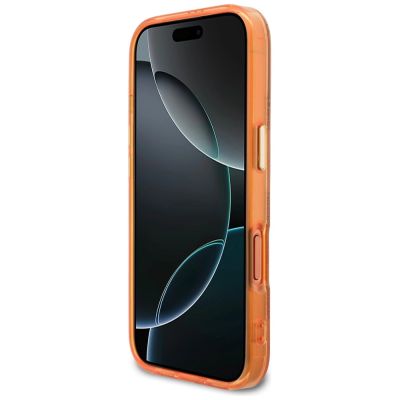 5. Guess IML Peony Dot MagSafe Hülle für iPhone 17 Pro Max – Orange