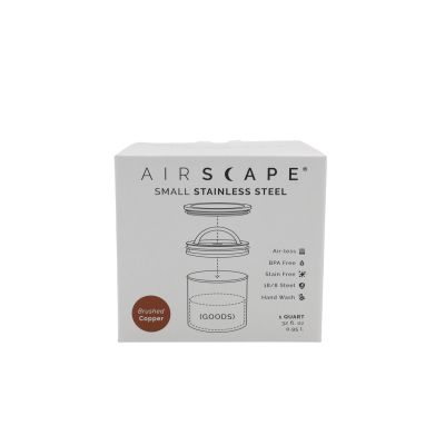 Luftlandschaft? Edelstahl-Aromabehälter klein, kupfergeprägt