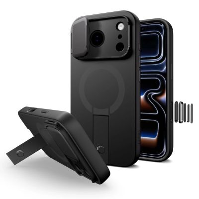 Tech-Protect Kevlar Aura MagSafe Case für iPhone 17 Pro Max - Schwarz