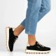 8. Schwarze Leder-Plateau-Sneaker Filippo DP7498