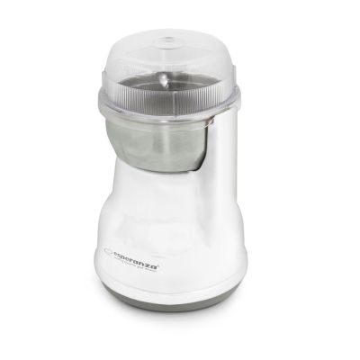 4. Esperanza Lungo EKC002W Kaffeemühle (160W; Schlagmühle; weiß)