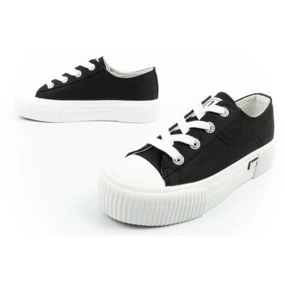 8. Lee Damen-Sportschuhe Isla Sneakers, schwarz, Plateau, bequem