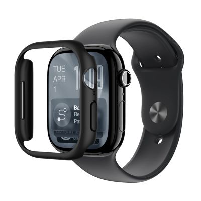 AmazingThing Minimalistische Schutzhülle für Apple Watch Series 11 46 mm – Schwarz