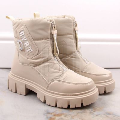 12. Filippo W PAW498B insulated zippered snow boots, beige