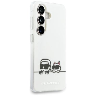 3. Karl Lagerfeld IML Peekaboo Karl&Choupette MagSafe Hülle für Samsung Galaxy S26 - Transparent