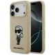 Karl Lagerfeld Silikonhülle mit Karl-Skizze und Logo (MagSafe) für iPhone 17 Pro – Braun