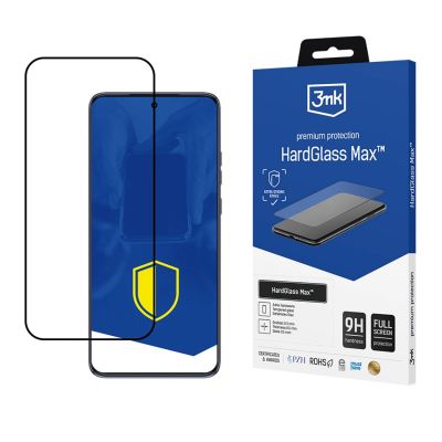 Verstärktes, gehärtetes Vollbildschirm-Glas 3MK HardGlass Max Schwarz für Motorola Edge 50 Neo