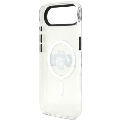 7. Karl Lagerfeld IML Choupette Sketch Logo MagSafe iPhone Air Hülle - Transparent