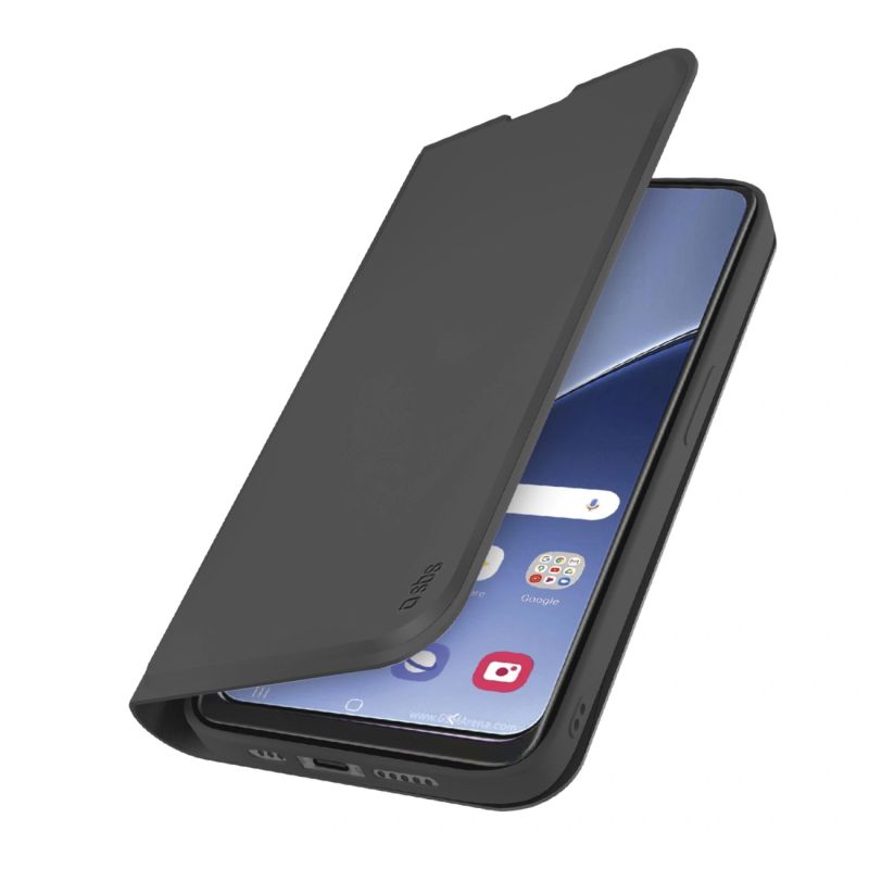 3. SBS Wallet Smooth Case für Xiaomi 15 Pro mit Klappdeckel – Schwarz