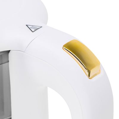10. Adler AD 1305WG Wasserkocher 1,7 l 2200 W Transparent, Gold, Weiß
