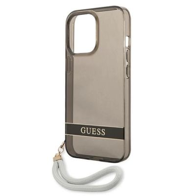 6. Guess GUHCP13LHTSGSK iPhone 13 Pro / 13 6,1" schwarz/schwarz Hardcase Translucent Stap