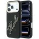 Karl Lagerfeld Schutzhülle mit großem, glattem Harz-Logo für iPhone 18 Pro / 17 Pro – Schwarz