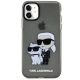 3. Karl Lagerfeld KLHCN61HNKCTGK iPhone 11 / Xr 6.1" schwarz/schwarz Hardcase Gliter Karl&Choupette