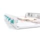5. FO-Patchpanel mit Geräten, 19 Zoll, 1 HE, 6x LC DX, OM3, Anschlusskabel, Adapter, Einschubfächer, verschiebbar, grau