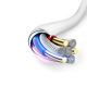 8. Dudao A20EU USB-A 18W Wandladegerät - weiß + USB-A - USB-C Kabel